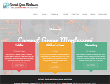 Tablet Screenshot of montessorischoolsmiami.com